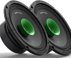 MB-M65T 6.5" 2-Way Pro Audio Midrange Coaxial Speakers, 360W Max, 4-Ohm, 1.5" Voice Coil, with Built-in Bullet Tweeters, Easy to Install in Cars/Trucks/Doors (Pair)