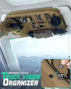 Tactical Car Sun Visor Organizer, Fit Cars Trucks SUV Jeeps Patrols | Tactical Car Sun Visor Organizer, Fit Cars Trucks Suv Jeeps Patrols