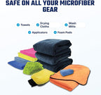 Microfiber Wash Detergent, Concentrated, Fresh Citrus, 64 oz | Microfiber-safe concentrate for towels, mitts, and pads; lifts dirt, grease, and wax, restores softness, no softener needed