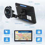 GPS Navigator for Car Truck RV, 7" Touchscreen GPS Navigation System, 2026 Map with Voice Guidance, Speed Alert, Red Light Warning, Custom Truck Routing, Free Lifetime Updates (Blue)