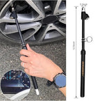 Straight-On Dual Head Tire Pressure Gauge 150 PSI for Semi Truck | Zinc Alloy Head and Stainless Steel Body, Extended Tube Heavy Duty for Semi Trucks,Trucks, RVs and Buses