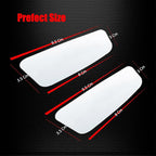 Rectangle Blind Spot Mirror, HD Glass Frameless Convex Wide Angle Rearview Blindspot Car Mirror for Car SUV and Truck (Frameless, Pack of 2)