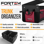 Trunk Organizer with Cooler For SUV Car Organizer and Storage, Collapsible Multi-Compartment, Perfect Christmas Gifts For Men, Women, 1680D Oxford, Non Slip Bottom, Straps, Soft Cover 110L