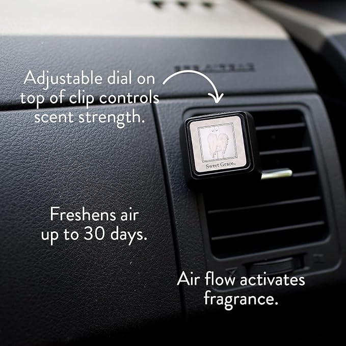 Auto Vent Clip 3 Pack Long Lasting Car Air Freshener-Sweet Grace