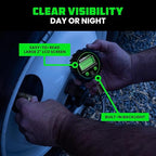 Rhino USA Digital Tire Pressure Gauge (0-250 PSI) - Professional ANSI B40.7 Accurate, Easy Read Glow Dial, Premium Braided Hose - Heavy Duty Air Guage for Truck Tires, Cars, Semi, RV & More!