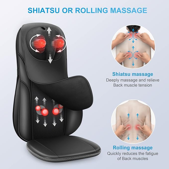 Neck Back Massager & 12V Car Adapter