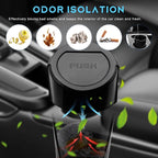 Car Trash Can Bin with Lid, Leakproof Auto Cup Holder Garbage Bin Multipurpose Storage Organizer, Mini Portable Dustbin Side Door Garbage Can for Vehicle Home Office (Black)