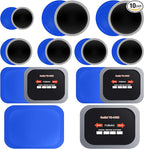 10 Pcs Tire Patches 5 Sizes Rubber Radial Tire Patch Plug Kit Heavy Duty Emergency Tool for Puncture Car Truck Bus Tractor Vehicle Motorcycle 32, 42, 58, 65x80, 85x120 mm