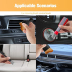 4PCS Car Detailing Brush Kit, Including 1 Ultra Soft No Scratch & 3 Vent Cleaning Brushes, Multi-Use Automotive Interior Detailing Kit, Universal for Most Vehicles