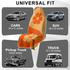 2 Pack Car Towels Seat Cover with Storage Bag, Multifunctional Microfiber Towel for Gym Outdoor Sport Running,Picnic, Beach, Pet Dog Travel,Fits Car SUV Truck (Flora Balance)