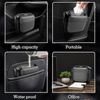 Car Trash Can with Lid，Built-in Storage Garbage Bag，Leakproof Vehicle Trash，Car Accessories for Interior,Mini Garbage Bin for Automotive, Home, Office, Kitchen, Bedroom，with 30pcs Trash Bags