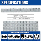 Upgraded Wheel Weights 1/4oz, 0.25oz - 960PCS Adhesive Stick on Wheel Weights, 120 oz/Box, 2 Boxes, EasyPeel Tape Automobiles/Trucks/SUVs/Motorcycles, Perfect for Garages