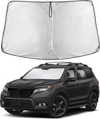 Windshield Sunshade Compatible for Honda Passport 2019-2024 2025 2026, Sun Visor for Front Windshield & Window Sun Shade Cover, UV Heat Blocker & Protector, Car Accessories
