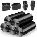 Mini Car Trash Can Bags, Black Car Trash Bags, 5 Packs, 150 Count | Tear-Resistant, Disposable, Liner Refills, Garbage Bags for Car, Home Office (Vehicle Trash Can is not Included)