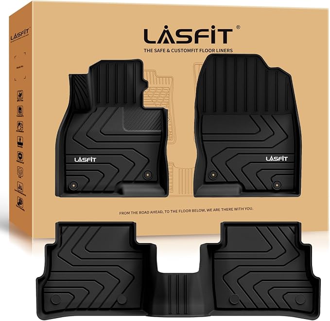Floor Mats Fit for Mazda CX5 2025 2024 2023 2022 2021 2020 2019 2018 2017 Custom Fit TPE All Weather Floor Liners 1st & 2nd Row Car Mats for Mazda CX-5, Black
