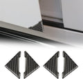 4 Pcs Car Door Edge Guards Door Anti-Collision Strip Anti-Rub Trim Carbon Fiber Texture Accessories Door Corner Bumper Protector Anti-Scratch Universal for All Cars SUV (V-Carbon Fiber Black)