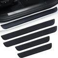 Car Door Threshold Protection, 4PCS Door Edge Step Dust Shield Cover, Door Width 19.8x1.57inch Car/SUV Universal Rubber Scratch Resistant Exterior Accessories (Black)