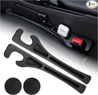 2-in-1 Car Seat Gap Filler Organizer & Car Coasters for Cup Holders Set,New Cars Seat Gap Plug with Storage Slot,Universal in Between Cars Seats Catcher Fit for Trucks SUVs