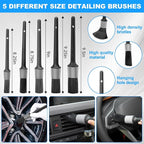 Car Detailing Kit, Car Detailing Brush Set, Car Cleaning Drill Brush Kit with Extension Pole, Professional Auto Detailing Supplies for Automobile Interior Exterior Wheels