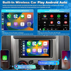Car Radio for Chevy Silverado 1500/2500/3500 2003 2004 2005 2006, Tahoe 2003-2006, GMC Sierra 1500/2500/3500 2003-2006, Yukon 2004-2006, 7" Touch Screen Stereo, Wireless CarPlay WiFi GPS FM