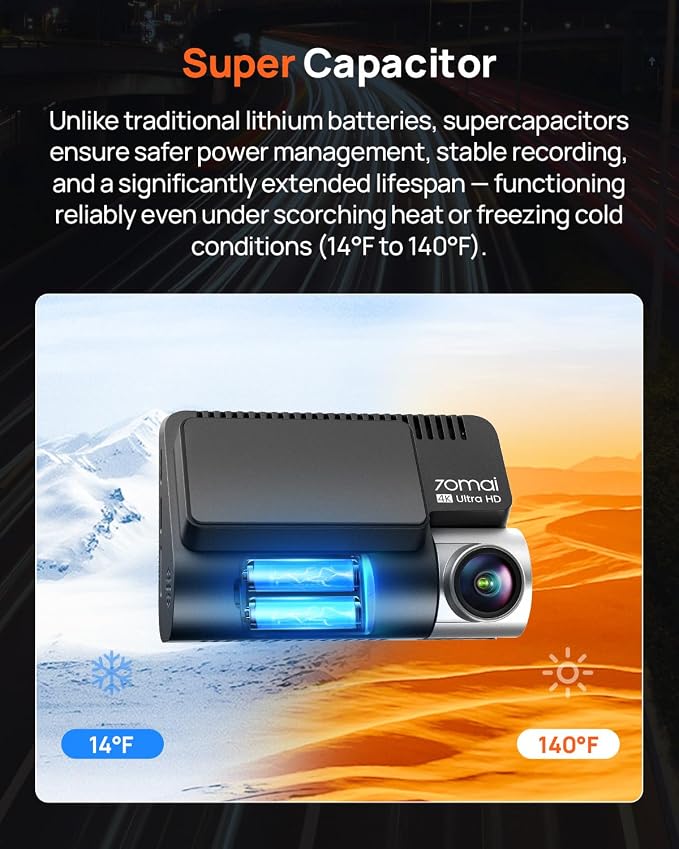 4K Dash Cam Front and Rear, 4K+1080P Dual STARVIS 2 Car Dash Camera for Cars, 4G LTE Remote Access, AI Motion Detection, WiFi 6, 5 GPS, 24H Parking Mode, HDR Night Vision, Voice Control, ADAS