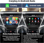 2G+64G Android Car Stereo for Hyundai Elantra 2011 2012 2013 Radio with Wireless Apple Carplay Android Auto Bluetooth 9 inch Touchscreen with GPS Navigation WiFi HiFi FM RDS Backup Camera MIC