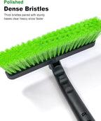 Ice Scraper with Snow Brush for Car Windshield, Upgraded Extendable Snow Brush with Foam Grip for Truck SUV Vehicle Windows
