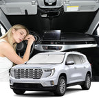 Windshield Sunshade for GMC Acadia 2024-2026 Sun Shade Car Windshield Accessories Upgrade 4 Layers Blocks UV Rays Custom Fit Acadia 240T Car Window Shades Front Windshield Keep Cool Foldable
