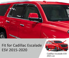 Voron Glass in-Channel Extra Durable Rain Guards for Cadillac Escalade ESV 2015-2020, Window Deflectors, Vent Window Visors, 4 Pieces - 200610