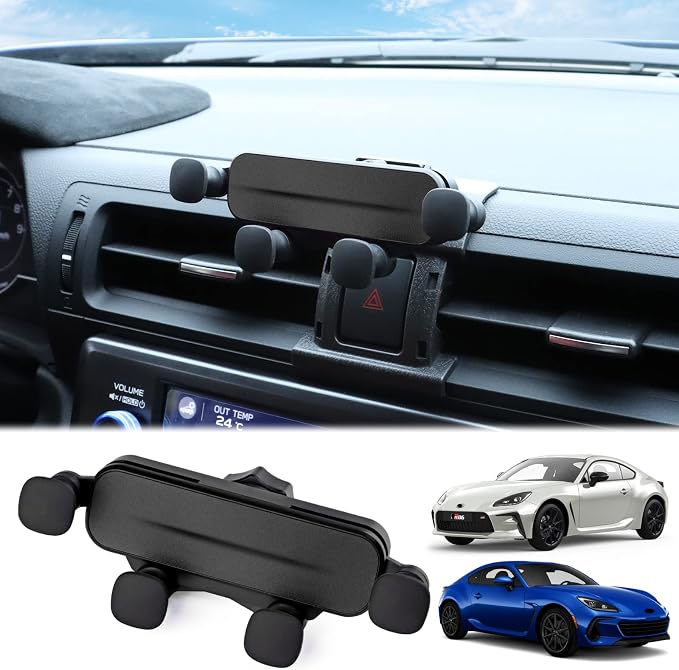 for Toyota GR86 Subaru BRZ 2021 2022 2023 2024 2025 Universal Auto Phone Holder Car Cradle Rotatable Clip Cell Phone Cradle Mount Fit for 3.5-5.5 Inch Phone Interior Accessories