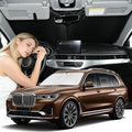 for BMW X7 2018-2025 2026 Windshield Sun Shade - 4 Layers Car Sunshades for Front Windows Shade Cover Custom Fit BMW X7 Sunshade 250T Retractable Shade Blocks UV Rays Car Accessories