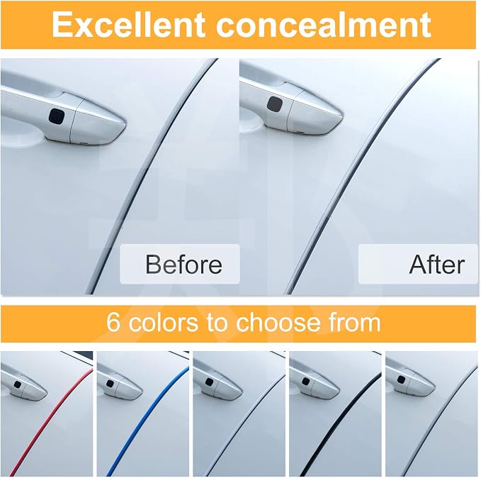 Eytool 5M Clear Door Edge Protectors, Rubber Edge Trim Seal Protector with U Shape Car Protection Door Edge Guard Fit for Most Car (Clear, 16.4FT)