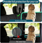 SUV Cargo Liner for Dogs, Water Resistant Dog Trunk Cover with Side Flap Protector 2 Large Pockets Pet Seat Cover for SUV Sedans Vans with Bumper Flap, Non-Slip, Large Universal Fit, Black