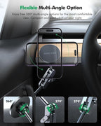 for Tesla Phone Mount,for Mag-Safe Door-Install Phone Holder, Compatible with Model Y (2026-2019) & Model 3 (2023-2017), Magnetic Car Phone Mount for iPhone 17/16/15/14/13/12, Tesla Accessories