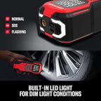 Tire Inflator Portable Air Compressor, Cordless Mini Air Pump for Car Tires with Digital Tire Pressure Gauge, 6000mAh Battery Powered Air Pump, Max Pressure 150 PSI, 12V DC Corded