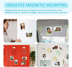 2 Pack Magnetic Car Visor Photo Holder – Personalized Acrylic Clip for Family, Pets, Travel Pictures – Easy Snap-On Car Accessory for Sun Visor (2 Pack, 2.4''x3.5'')