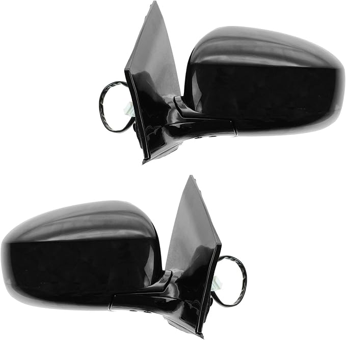 Driver and Passenger Side Mirror Assembly Set Power Heated Foldaway Smooth Paint to Match Compatible with 2009-2014 Nissan Murano