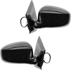 Driver and Passenger Side Mirror Assembly Set Power Heated Foldaway Smooth Paint to Match Compatible with 2009-2014 Nissan Murano