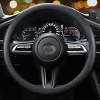 Car Steering Wheel Cover, Non-Slip Silicone Material, Multiple Color Choices, Universal Auto Parts Steering Wheel Cover, Suitable for Most Cars (Black)