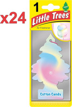 Car Freshner U1P10282 Cotton Candy Air freshener, 24 Pack