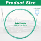 Auto Sunroof Drain Cleaning Tool,197Inch Long Pipe Cleaner for Car,Flexible Tube Cleaning Brush with 2Pcs 7.9inch Cleaning Brush Skinny Pipe Drain Dredge Cleaning Tool for Car Sunroof Wiper Drain Hole