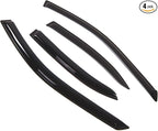 Outside Mount Window Vent Visors Rain Guards Compatible with Mitsubishi Galant Sedan 1999-2003 | Side Window Wind Deflectors Rain Shields | Smoke Tinted, 4 Pcs Set, DGWV-321