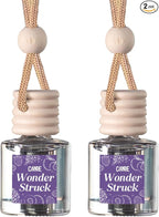C&E Craft Co Hanging Car Air Freshener Diffuser 2 Pack, Long Lasting Fragrance Oil Car Freshener, Glass Bottle Auto Air Freshener, Made in USA (Wonder Struck)