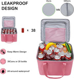 Car Trunk Organizer and Storage with Lid & Removable Cooler Bag, Car Accessories 6 Removable Dividers for Custom Space, Collapsible Trunk Organizers Interior for SUV & Sedan, Large