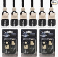 ikeda fragrance Car Air Freshener 4ml Car Scents | 45-Days Keep Fragrance | Automotive Hanging Diffuser Bottles | Remove Auto Odor Long Lasting Fresh Air for Women Deodorizer (6pcs Dark Night)