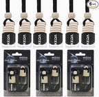ikeda fragrance Car Air Freshener 4ml Car Scents | 45-Days Keep Fragrance | Automotive Hanging Diffuser Bottles | Remove Auto Odor Long Lasting Fresh Air for Women Deodorizer (6pcs Dark Night)