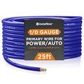 1/0 Gauge Wire (25Ft) Copper Clad Aluminum CAA - Prmiary Automotive, Car Amplifier Power and Ground Cable, Battery Cable, Audio Speaker Stereo, RV Trailer Wiring