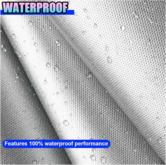 Half Car Cover for Sedan, 141.7" Windproof Windshield Cover, Dustproof Auto Sunroof Covers with Reflective Straps, All Season Universal Waterproof Vehicle Window Sun Protector(Sedan)
