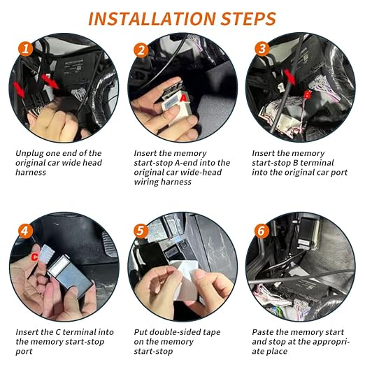 Auto Start Stop Eliminator Compatible with Ford Bronco 2021-2025 Auto Start Stop Eliminator/Delete/Disable/Canceller Device Cable(No fit Bronco Sport/Badlands)