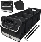 Heavy Duty Collapsible 95 L Capacity Car Trunk Storage Organizer,Multi-Compartment Pockets, Adjustable Straps - Ideal for Travel, Camping, Shopping,Perfect for SUV, Truck, Sedan